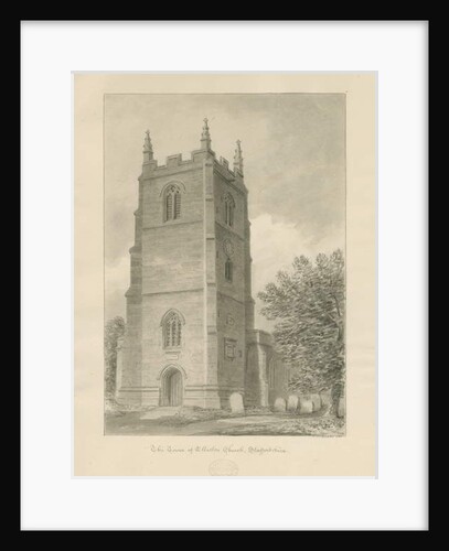 Ellastone Church by John Chessell Buckler