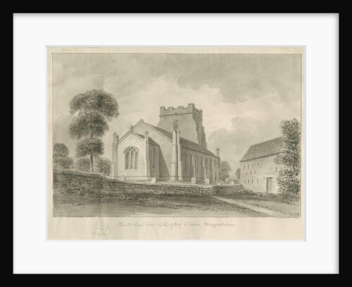 Kingsley Church: sepia drawing, 1841 by John Chessell Buckler