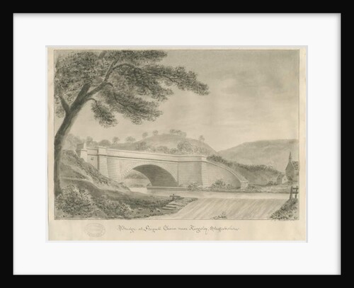 Kingsley - Bridge at Froghall: sepia drawing, 1841 by John Chessell Buckler