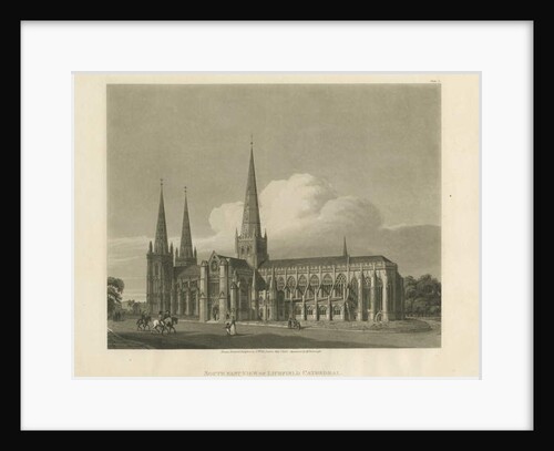 Lichfield Cathedral - South East View by Charles Wild