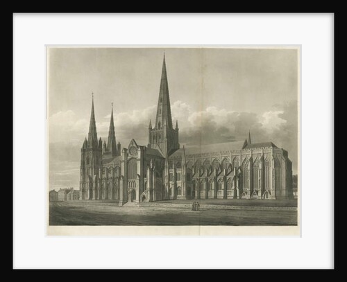 Lichfield Cathedral - South East View by John Buckler