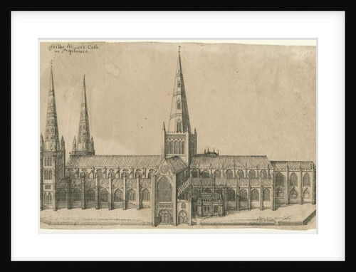 Lichfield Cathedral - South View by William Dugdale