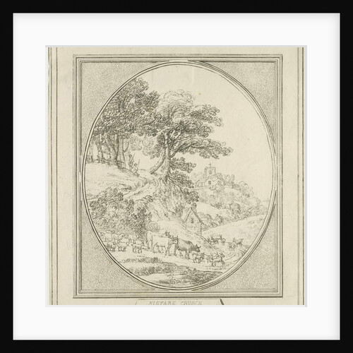 Kinver Church: etching by Benjamin Green