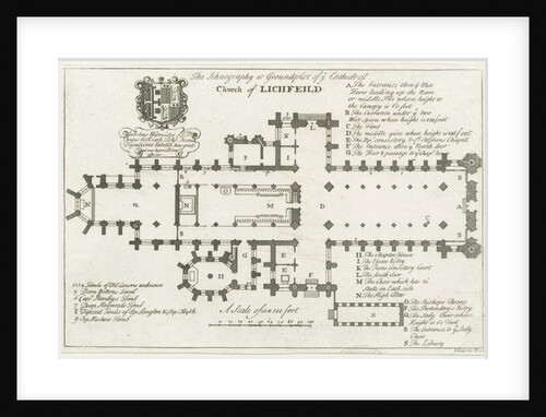Lichfield Cathedral - Ground Plan by School English