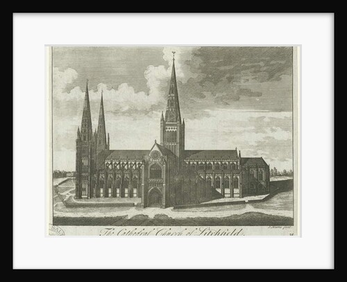 Lichfield Cathedral - South View by School English