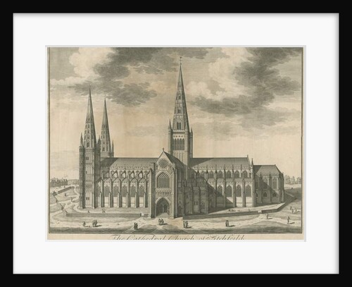 Lichfield Cathedral - South View by School English