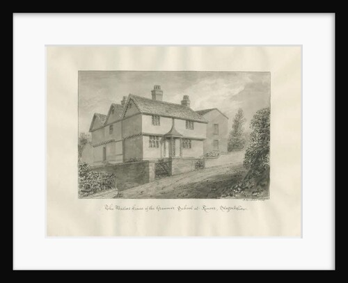 Kinver Town - 'Master's House': sepia drawing, 1846 by John Buckler