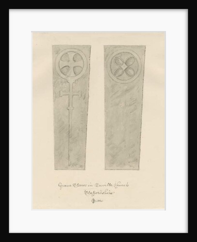 Enville Church - Gravestones by John Chessell Buckler