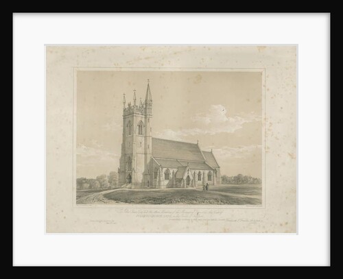 Leek - St. Luke's Church: lithograph, nd [?mid 19th cent] by School English