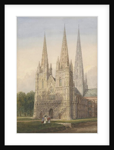 Lichfield Cathedral - West Front by Allen Edward Everitt
