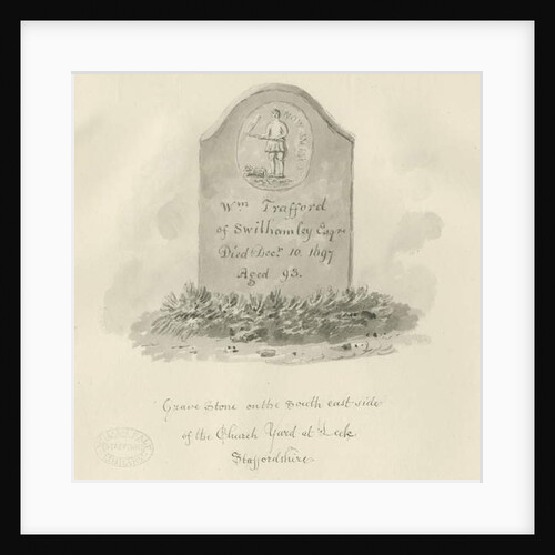 Leek Church - Gravestone by John Buckler