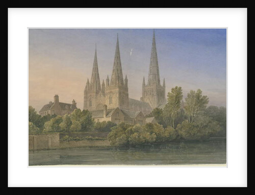 Lichfield Cathedral - South West View by John Buckler