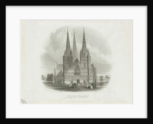 Lichfield Cathedral - West Front by School English