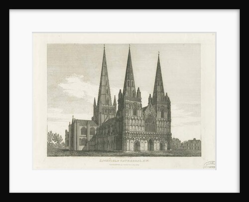 Lichfield Cathedral - West Front by John Chessell Buckler