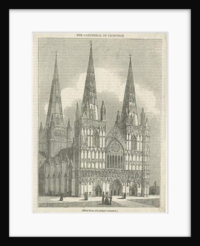 Lichfield Cathedral - West Front by School English