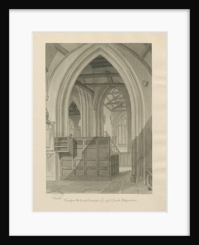 Interior of Leigh Church by John Chessell Buckler