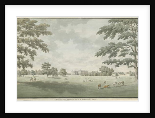 Fisherwick Hall: water colour drawing, 1786 by School English