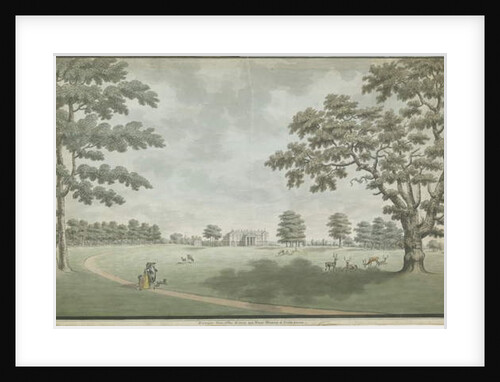Fisherwick Hall: water colour painting, nd [1786] by School English