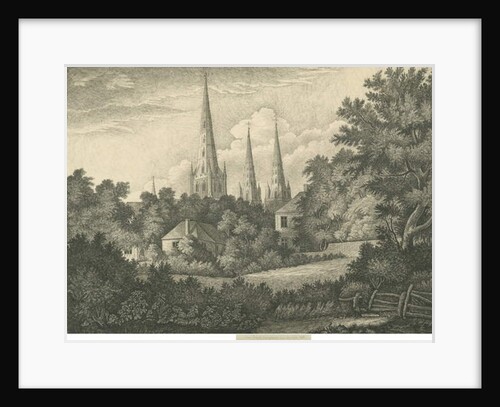 Lichfield Cathedral - North East View by John Robert Fernyhough