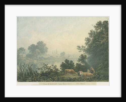 Lichfield Cathedral - View from Aldershaw: water colour painting, nd [1788-1855] by Henry Curzon Allport
