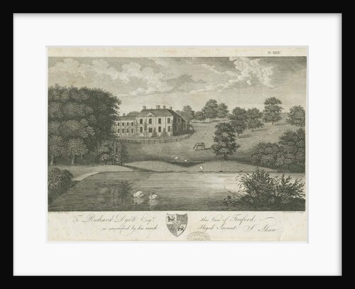 Freeford Hall: engraving by Stebbing Shaw