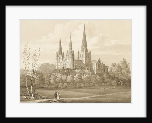 Lichfield Cathedral - West South West View by Robert Noyes