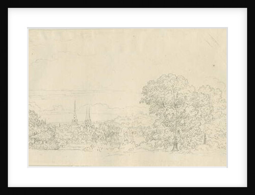 Lichfield - Distant view by Henry Curzon Allport