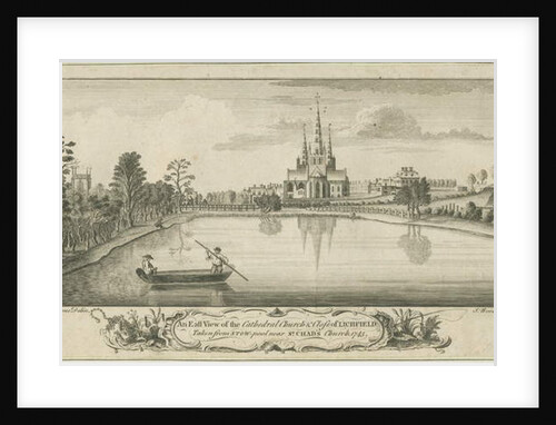 Lichfield Cathedral and Close - East View by Richard Greene