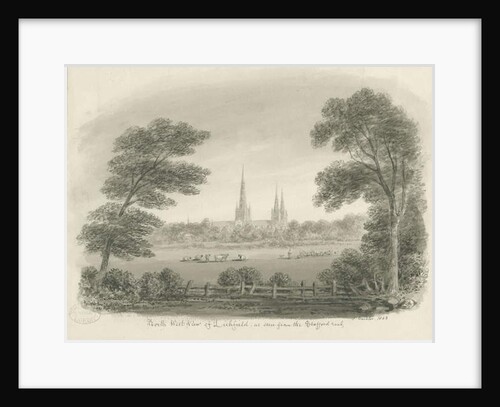 Lichfield Cathedral - North West View by John Buckler