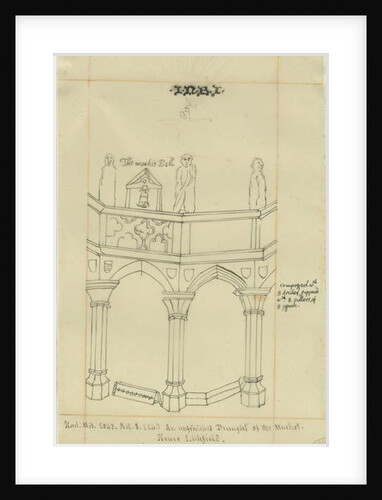 Lichfield - Market Place: tracing, 3 Nov 1836 by School English