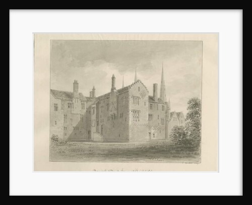 Lichfield - Old House in The Close by John Buckler