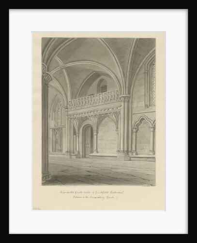 Interior of Lichfield Cathedral - Entrance to Consistory Court by John Buckler