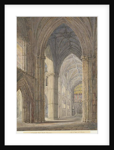 Interior of Lichfield Cathedral - North Transept by Allen Edward Everitt