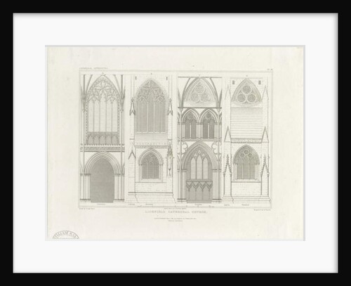 Interior of Lichfield Cathedral - Nave and Choir by John Britton