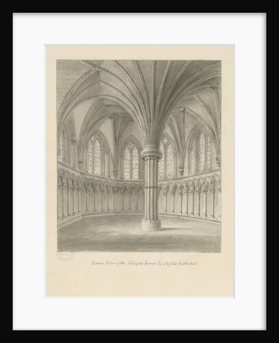 Interior of Lichfield Cathedral - Chapter House by John Buckler