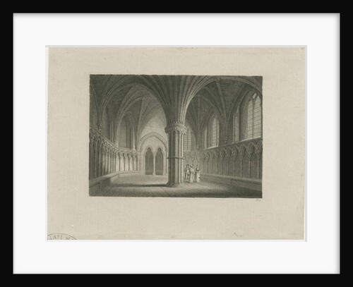 Interior of Lichfield Cathedral - Chapter House: steel engraving, nd [c 1815] by James Storer