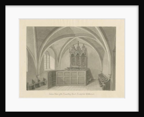 Interior of Lichfield Cathedral - Consistory Court by John Chessell Buckler
