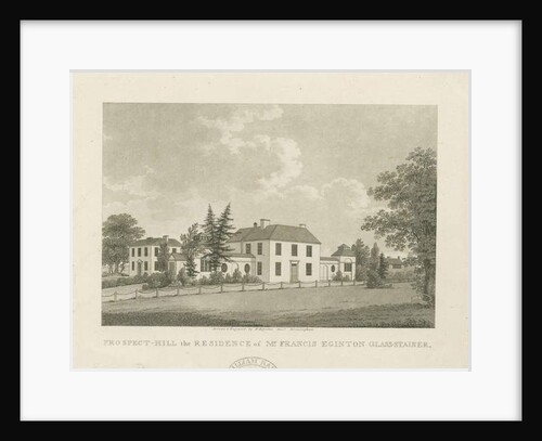 Soho - Francis Eginton's House: aquatint engraving, nd [c 1798] by Francis Eginton