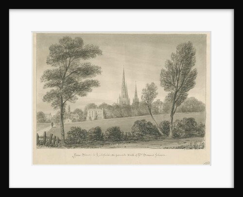 Lichfield - Stowe: sepia drawing, 1847 by John Buckler