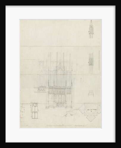 Interior of Lichfield Cathedral - Reredos to Altar by School English
