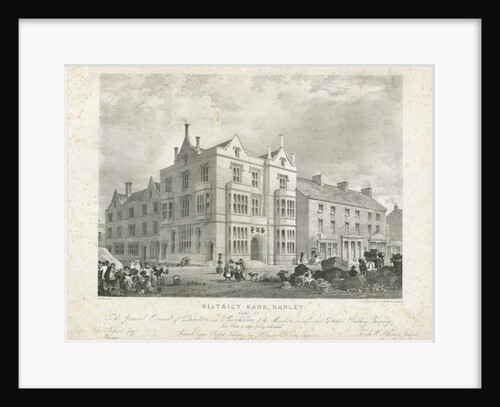 Hanley - District Bank: lithograph by Thomas Witlam Atkinson