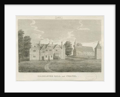Haselour Chapel: engraving, 1797 by Stebbing Shaw
