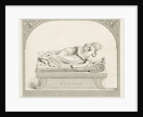 Lichfield Cathedral - 'The Sleeping Children': engraving, nd [c 1823] by Francis Legatt Chantrey