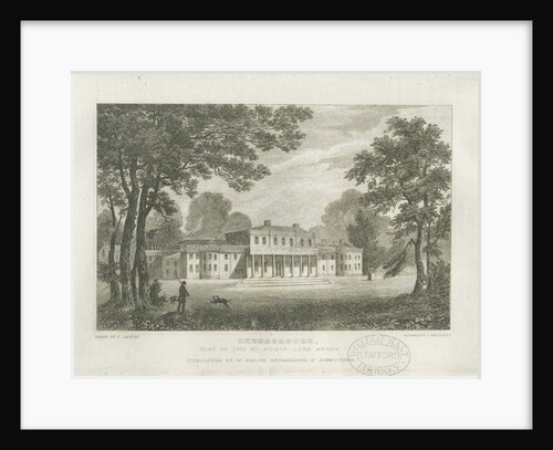 Shugborough Hall: engraving by Frederick Calvert