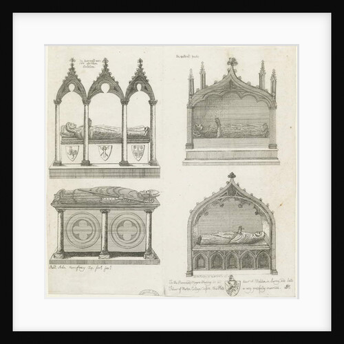 Lichfield Cathedral - Tombs, 10 Dec 1795 by School English
