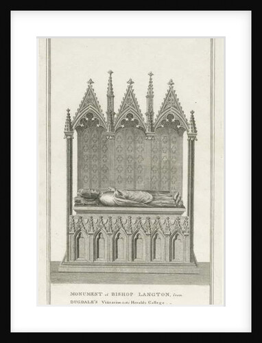 Lichfield Cathedral - Monument to Bishop Langton by Stebbing Shaw