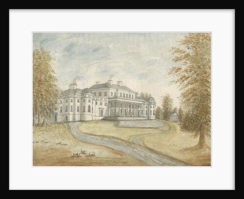 Shugborough Hall: watercolour painting by Stebbing Shaw