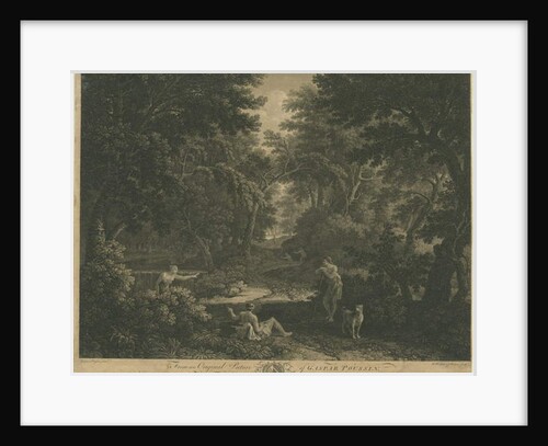 Shugborough - Woodland scene by William Woollett