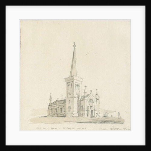 Hilderstone Church by Thomas Peploe Wood