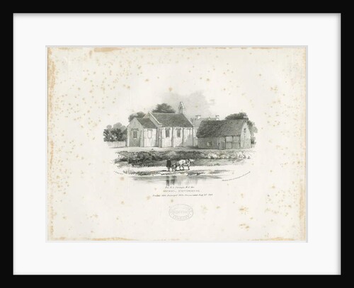 Hopwas Chapel: lithograph, 1840 by School English